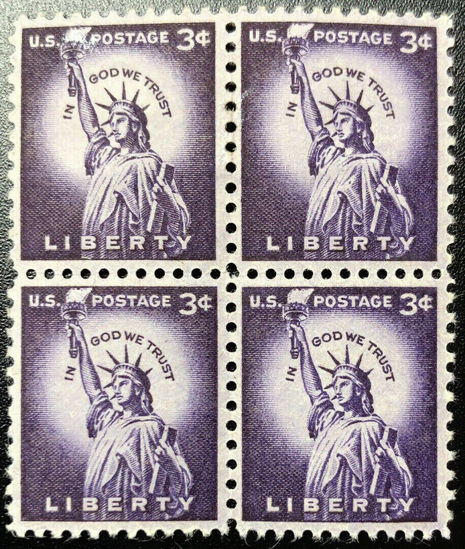 statue of liberty stamp comparison. The first stamp was